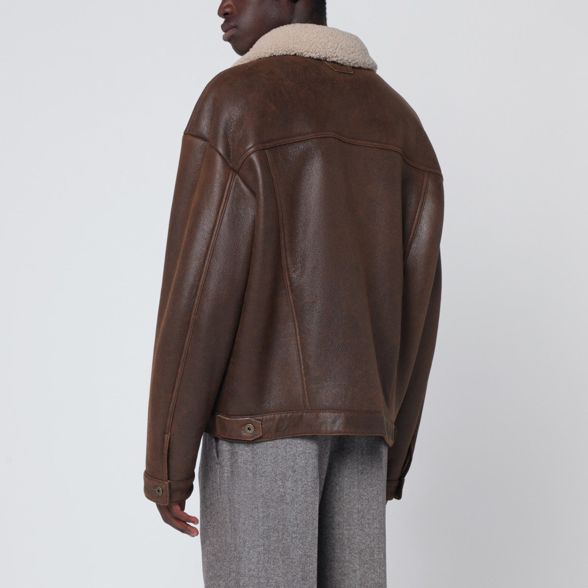 Salvatore Santoro Salvatore Santoro Burnt brown leather jacket