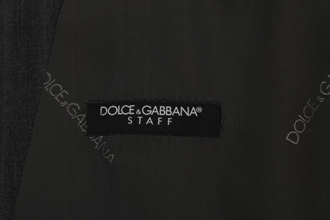سترة صوفية مطاطية رمادية من Dolce & Gabbana STAFF