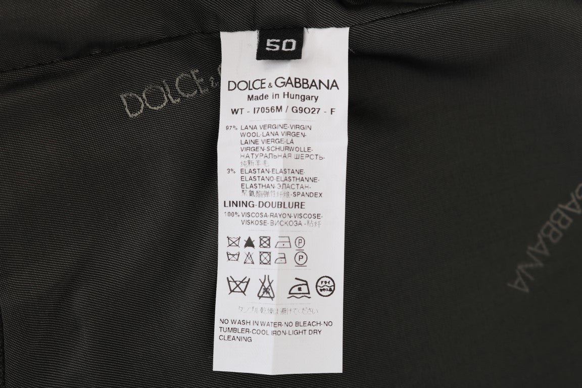 سترة صوفية مطاطية رمادية من Dolce & Gabbana STAFF