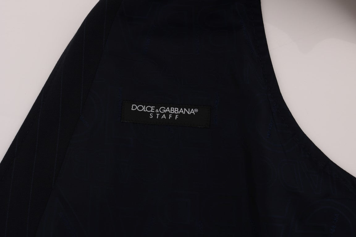 سترة صوفية مطاطية من Dolce & Gabbana Blue STAFF