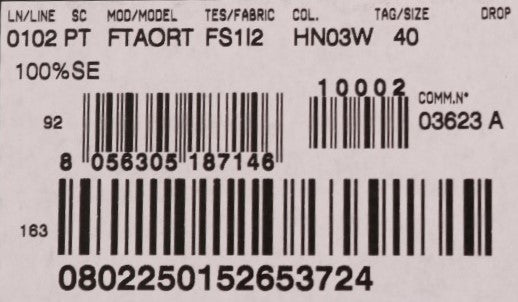 بنطلون حريري منقط باللونين الأسود والأبيض من دولتشي آند غابانا