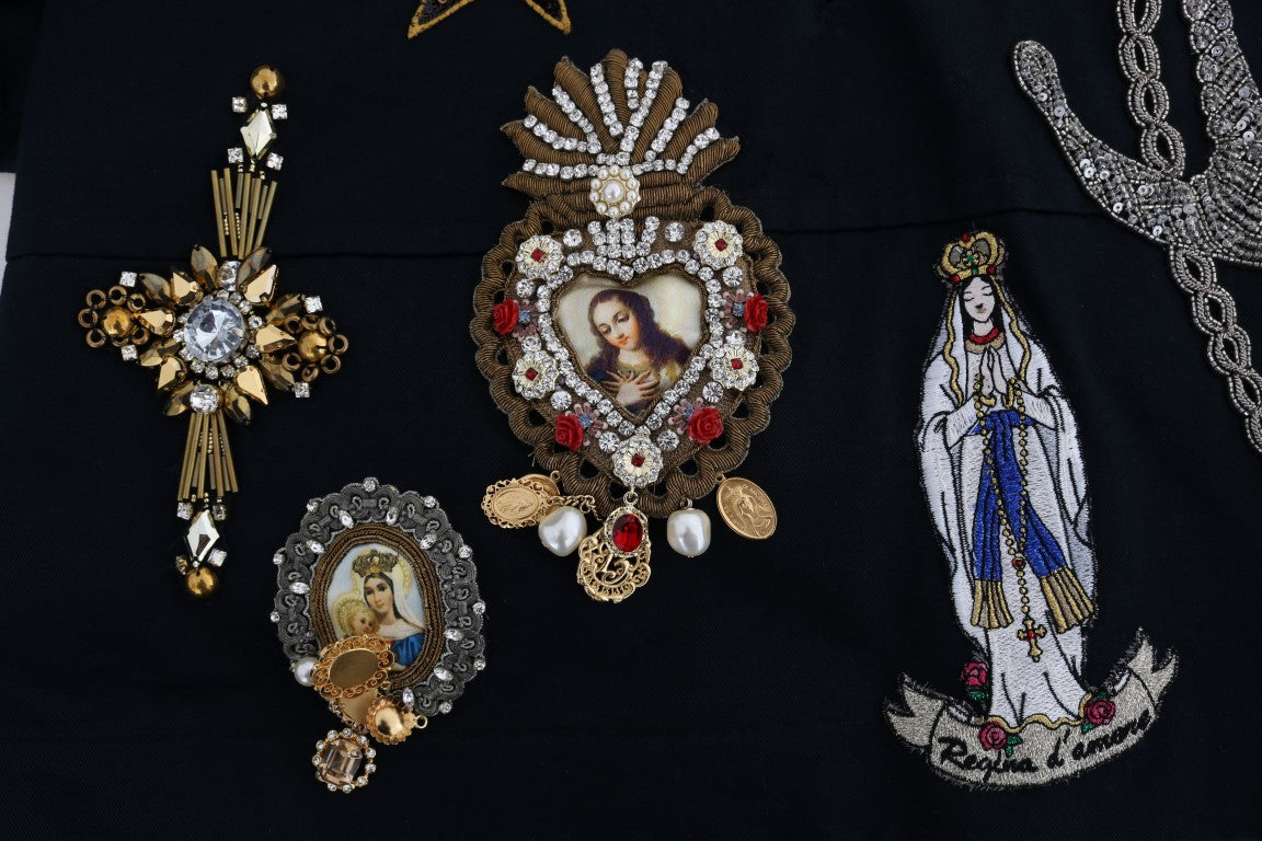 جاكيت دولتشي آند غابانا بلو كريستال ماما سيسيلي