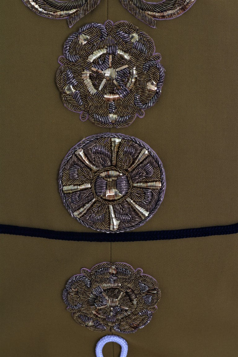 جاكيت دولتشي آند غابانا أصفر كريستالي