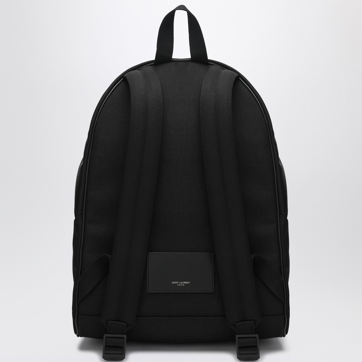 Saint Laurent Saint Laurent Black leather and nylon backpack