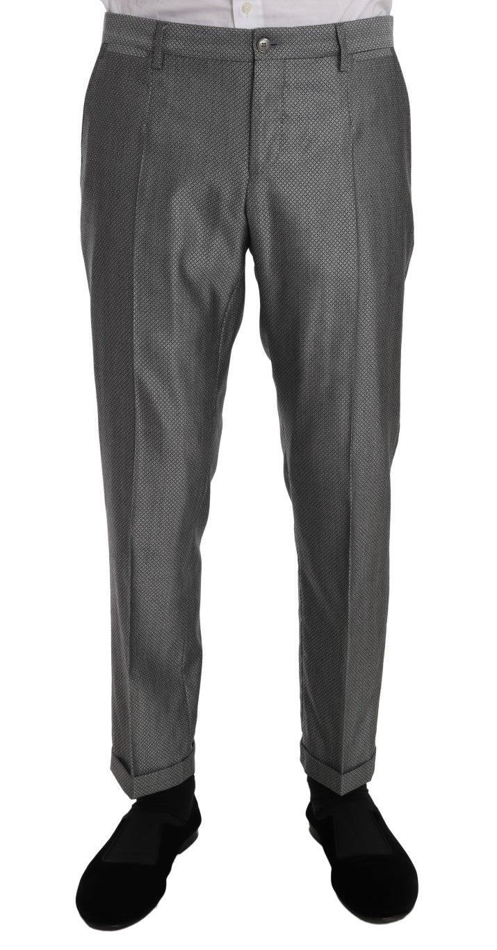 بدلة دولتشي آند غابانا سوداء مرنة بقصّة Slim Fit من Crystal Bee