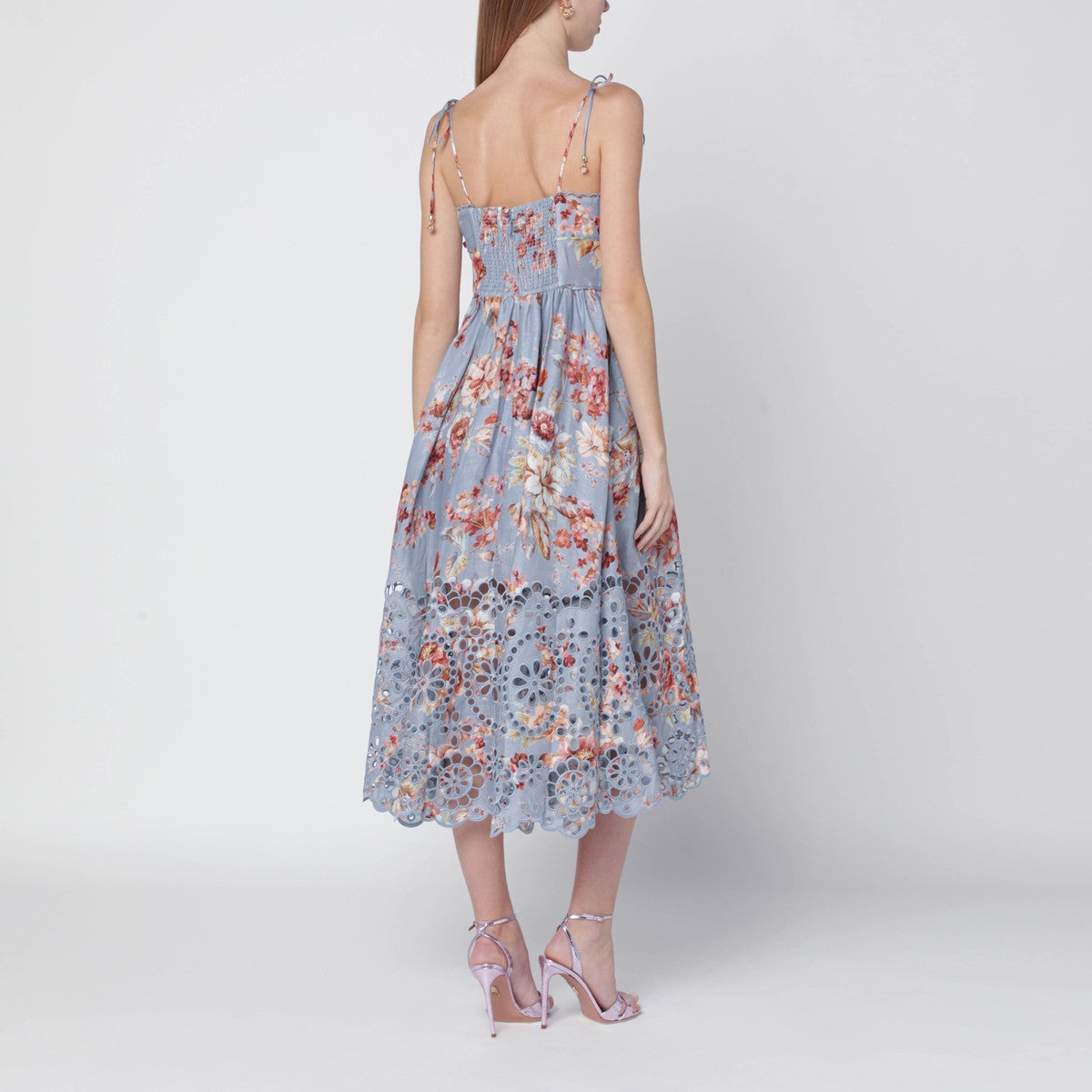Zimmermann ZIMMERMANN Floral-print linen midi dress