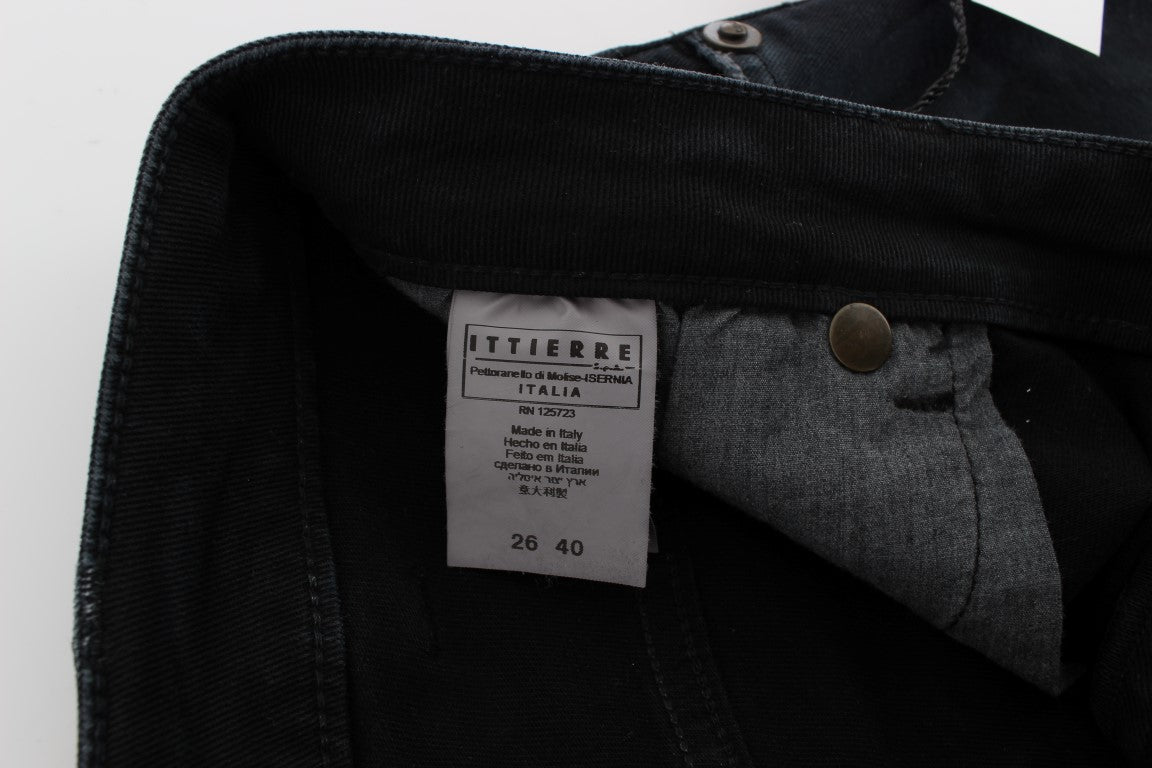 بنطال جينز كافالي أزرق قطني مطاطي واسع ومريح