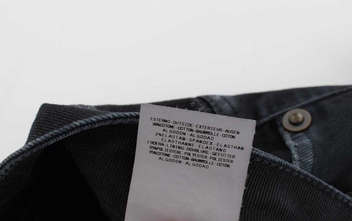 بنطال جينز كافالي أزرق قطني مطاطي واسع ومريح