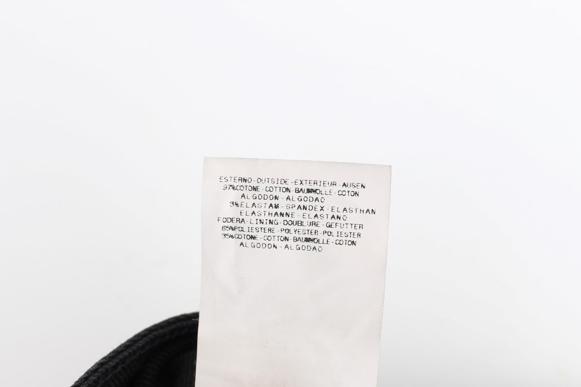 بنطلون جينز كافالي أسود من القطن المرن بقصّة "Slim Skinny Fit"