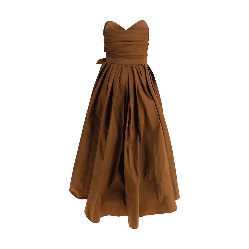 فستان بينكو الطويل بدون حمالات