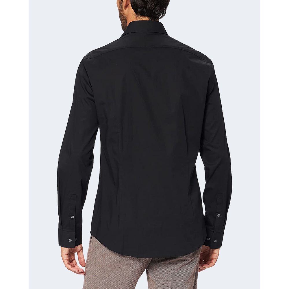 Calvin Klein Black Cotton Dress Shirt - Luxe Marca