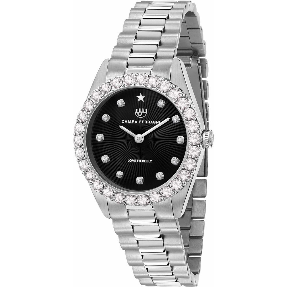 Chiara Ferragni Silver Stainless Steel Dress Watch - Luxe Marca