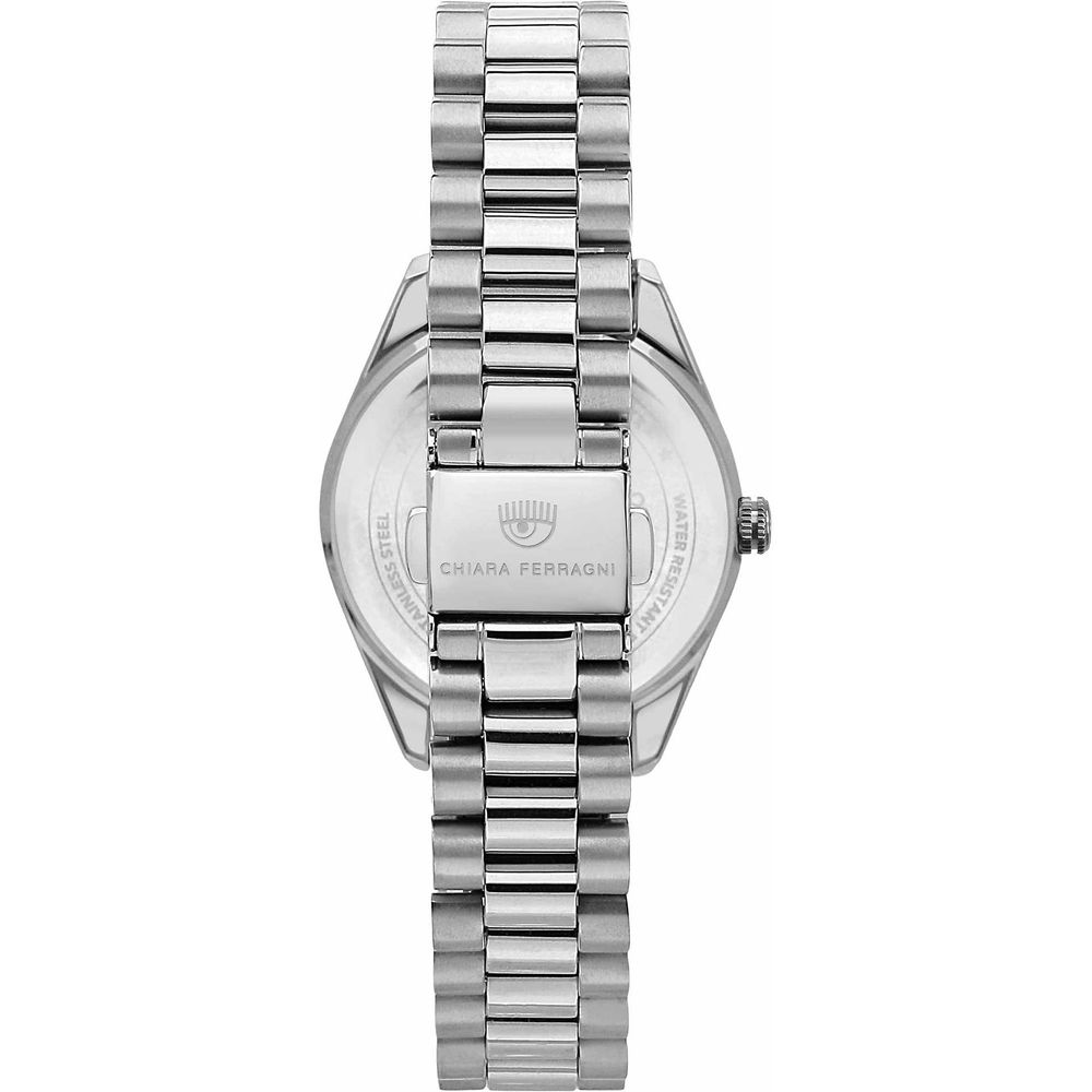 Chiara Ferragni Silver Stainless Steel Dress Watch - Luxe Marca
