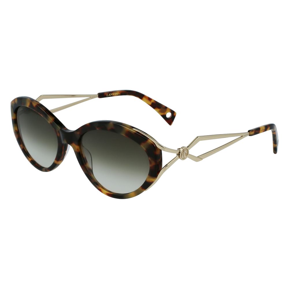 Lanvin Brown Acetate Sunglasses - Luxe Marca