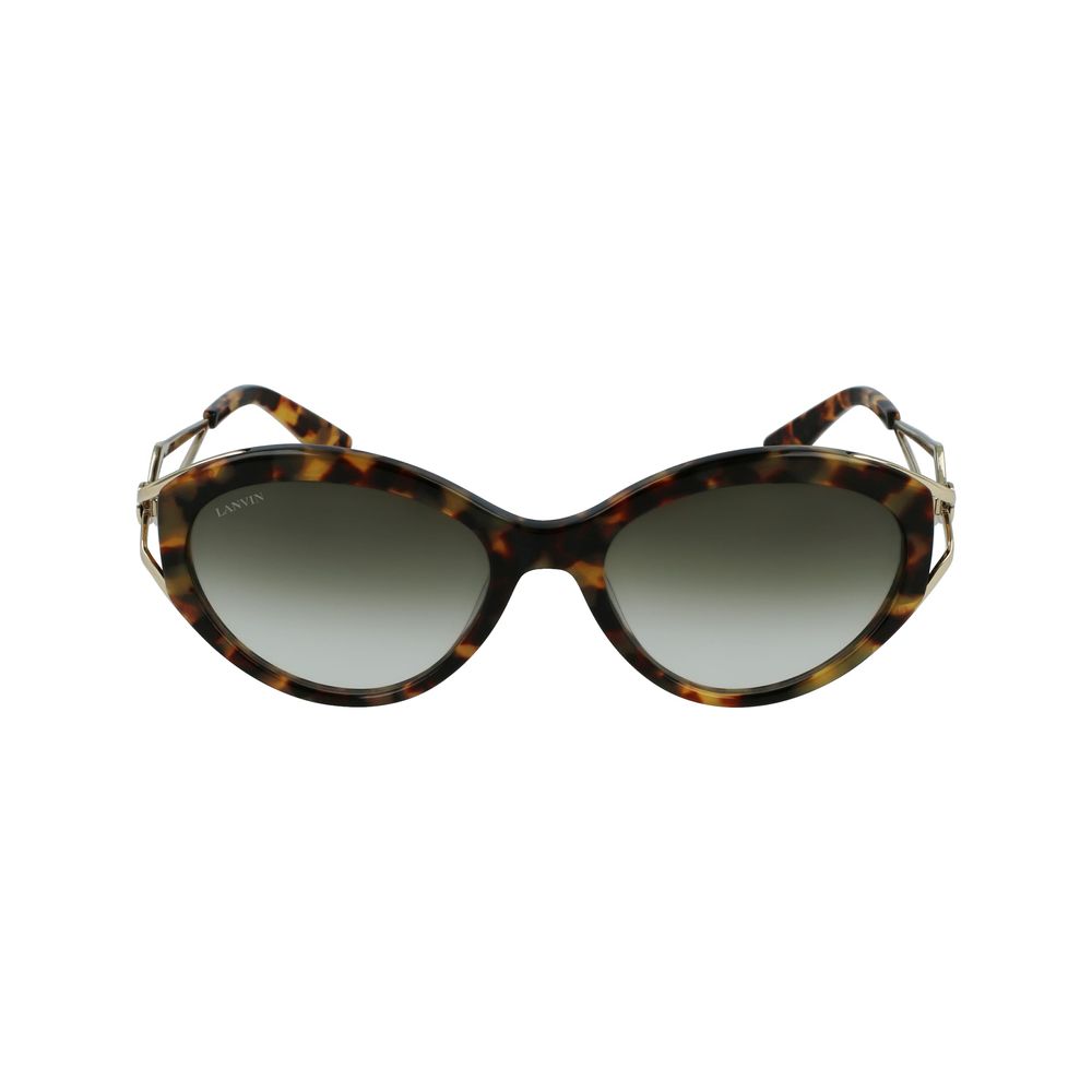 Lanvin Brown Acetate Sunglasses - Luxe Marca