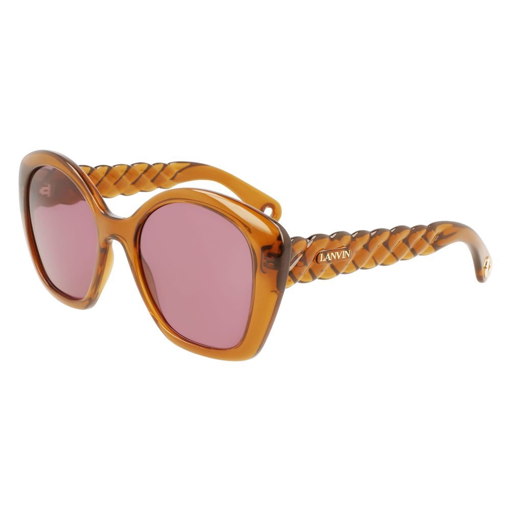 Lanvin Brown Bio Injected Sunglasses - Luxe Marca