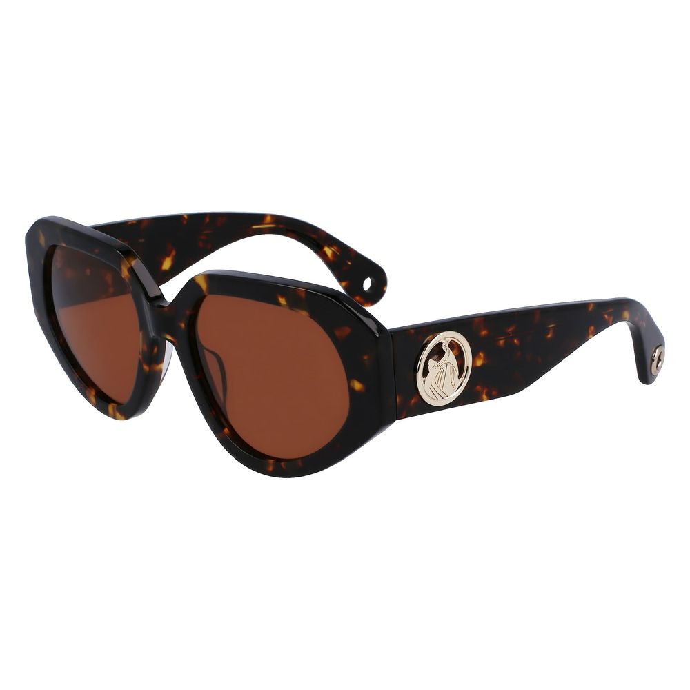 Lanvin Brown Acetate Sunglasses - Luxe Marca