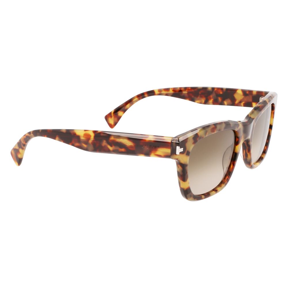 Lanvin Brown Acetate Sunglasses - Luxe Marca