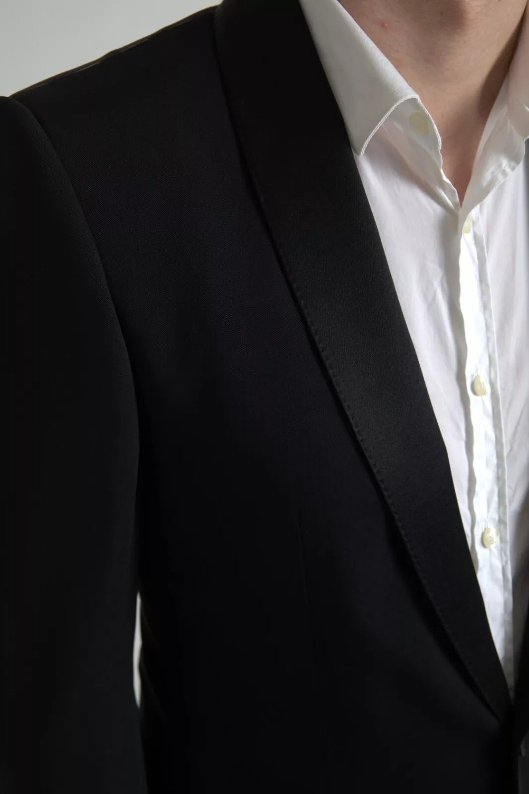 Dolce & Gabbana Black Wool Single Breasted MARTINI Blazerclothing
