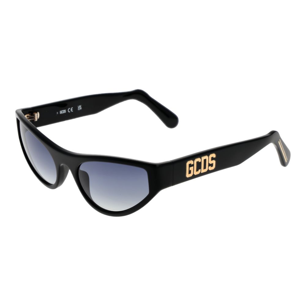 GCDS Black Acetate Sunglasses