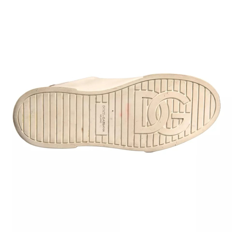 White Crown Patch Portofino Sneakers Shoes (Copy)