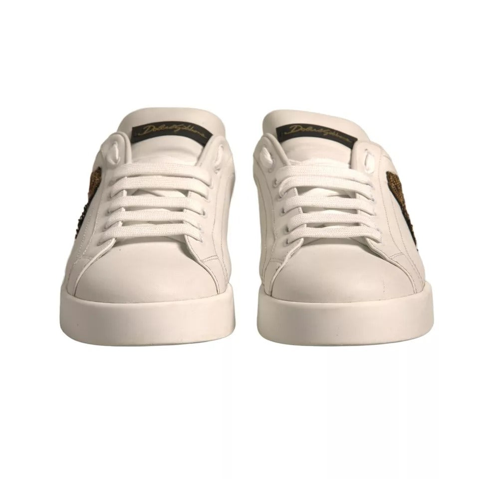 White Crown Patch Portofino Sneakers Shoes (Copy)