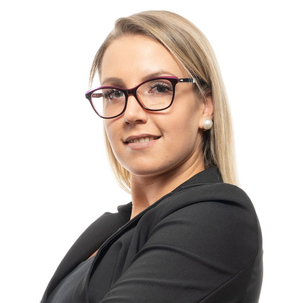 Emilio Pucci Burgundy Plastic Glasses (Frames) - Luxe Marca