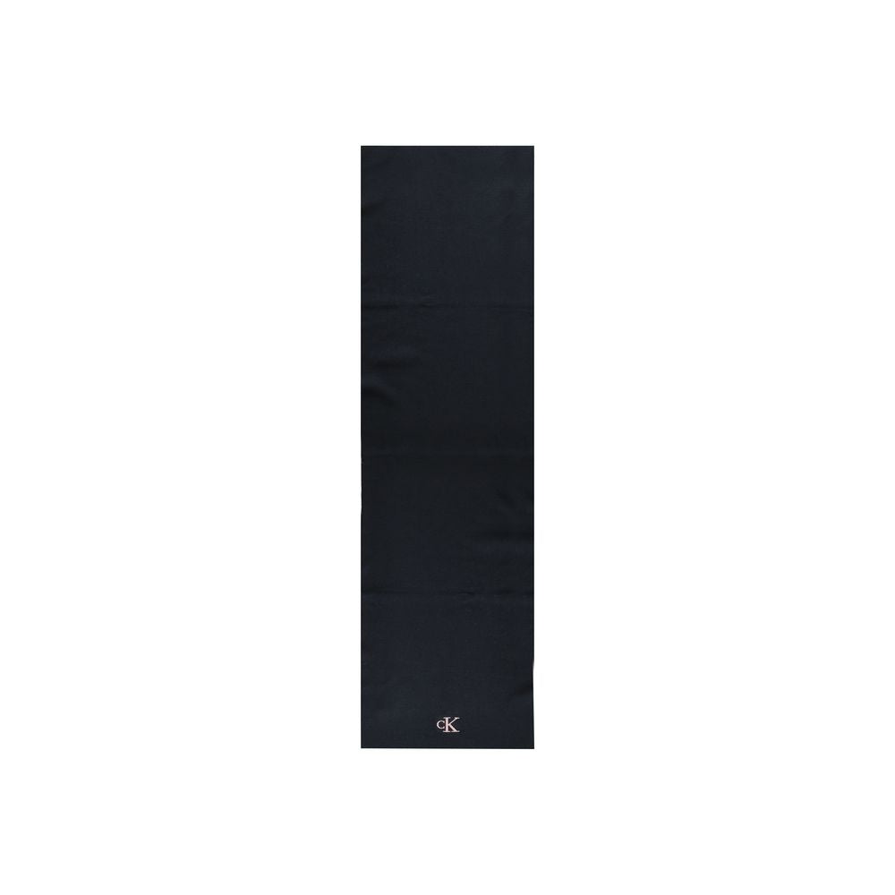 Calvin Klein Black Recycled Polyester Scarf - Luxe Marca