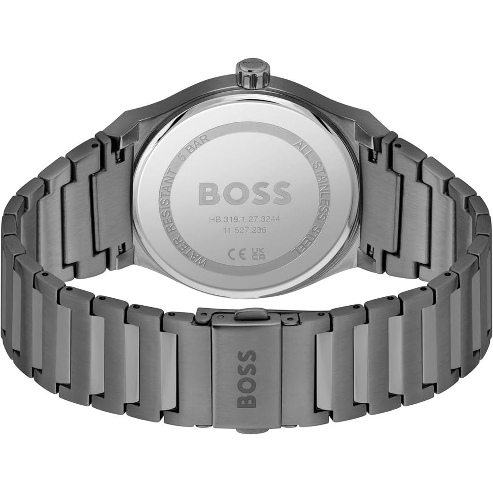 Hugo Boss Gray Stainless Steel Dress Watch - Luxe Marca