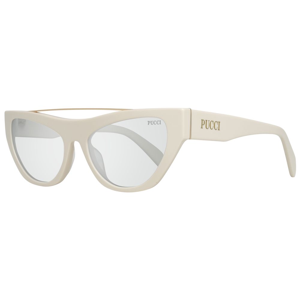 Emilio Pucci White Metal Sunglasses - Luxe Marca