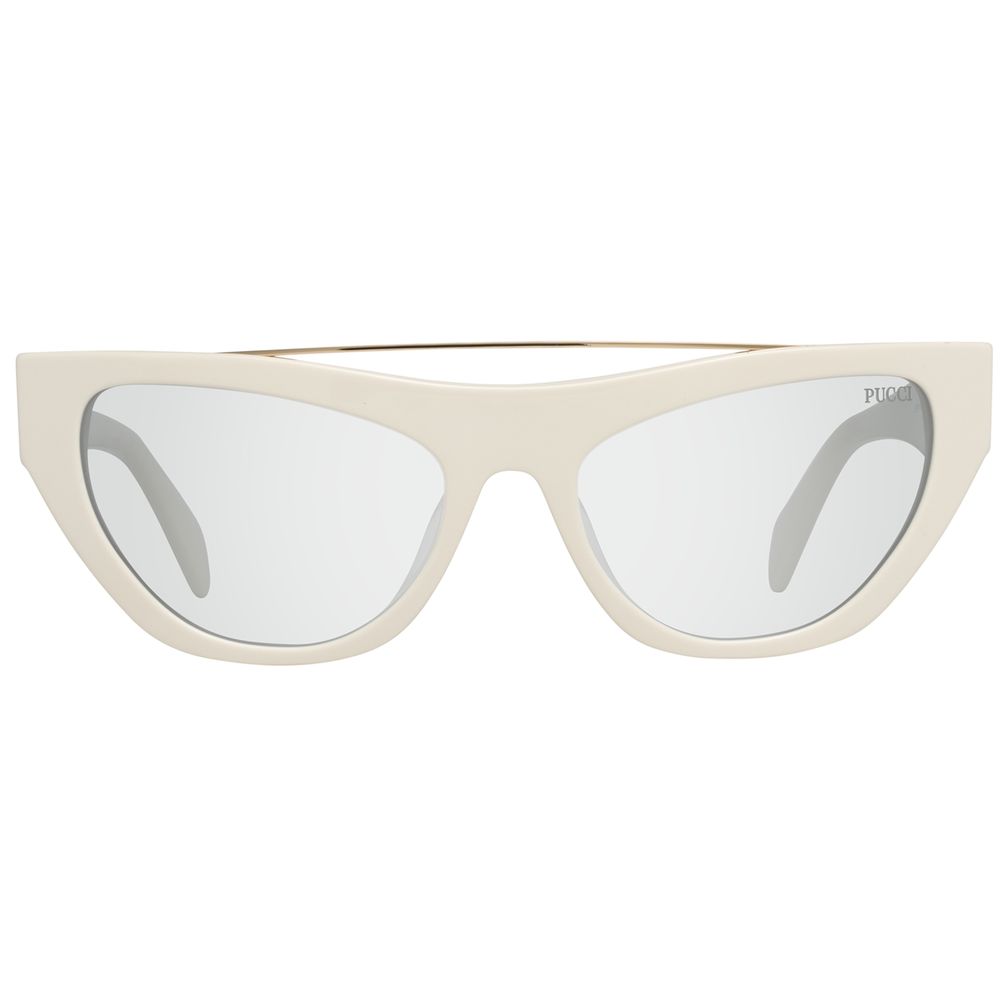 Emilio Pucci White Metal Sunglasses - Luxe Marca