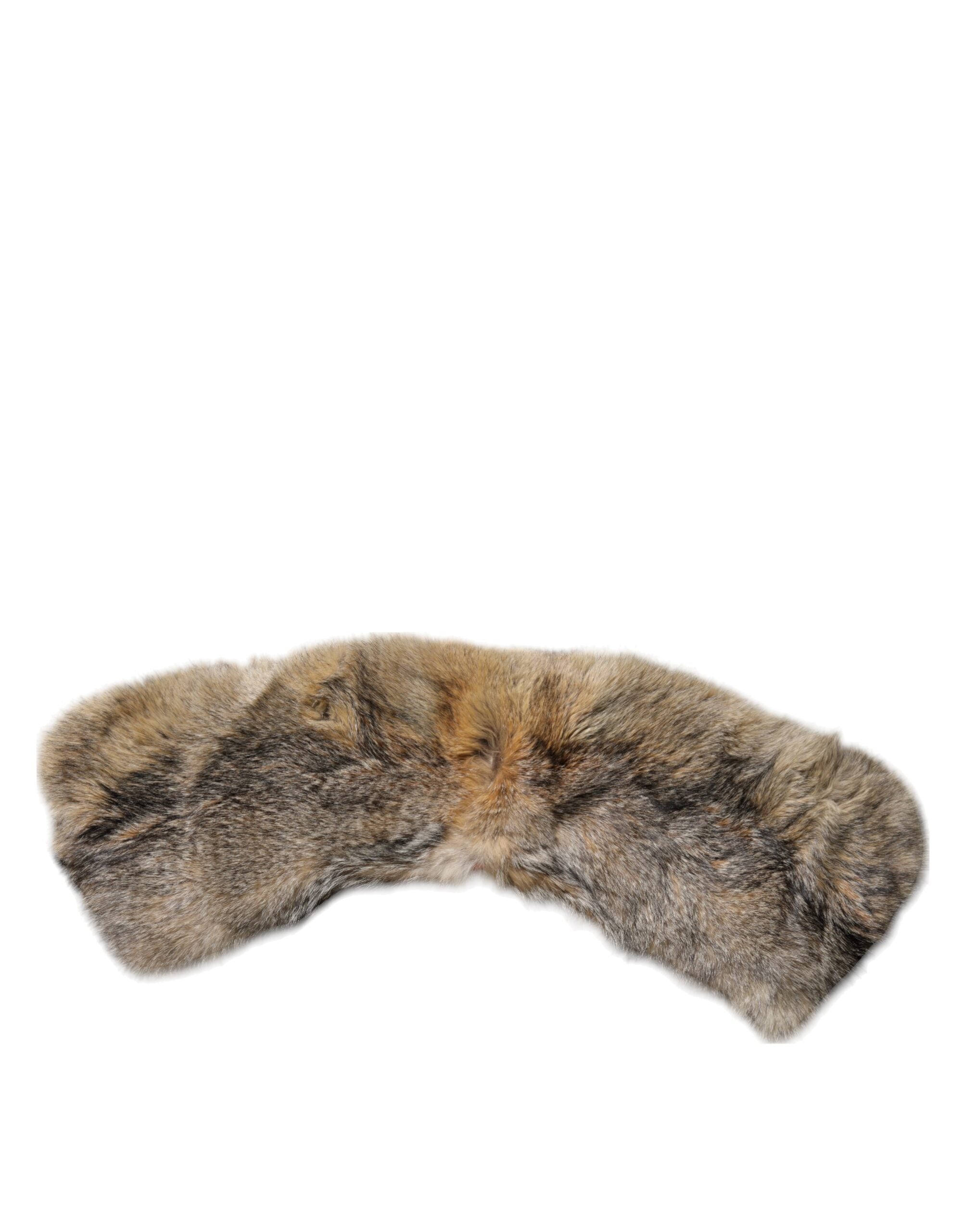 Dolce & Gabbana Brown Fur Shoulder Collar Neck Wrap Scarf - Luxe Marca