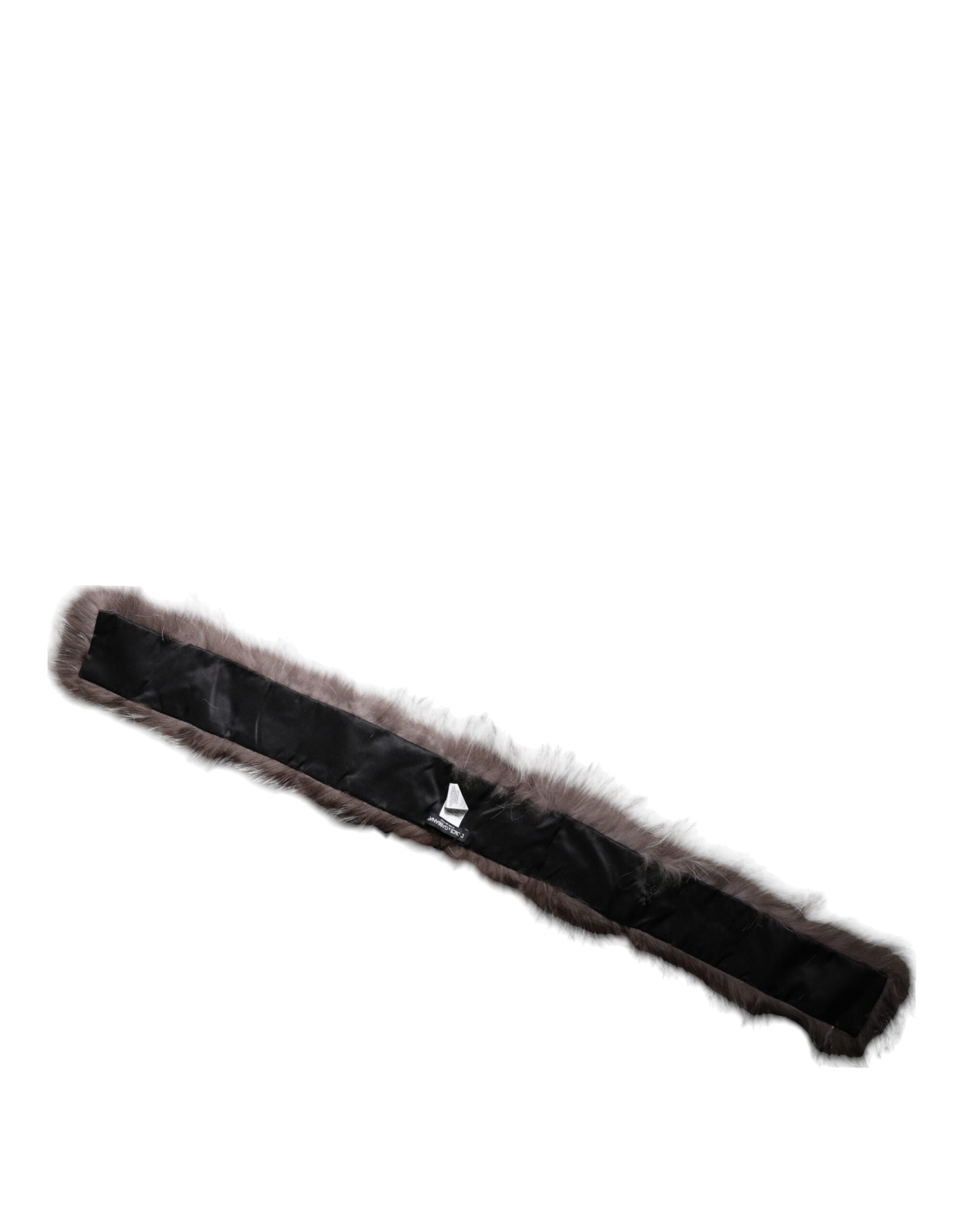 Dolce & Gabbana Gray Fox Fur Neck Wrap Warmer Winter Scarf - Luxe Marca