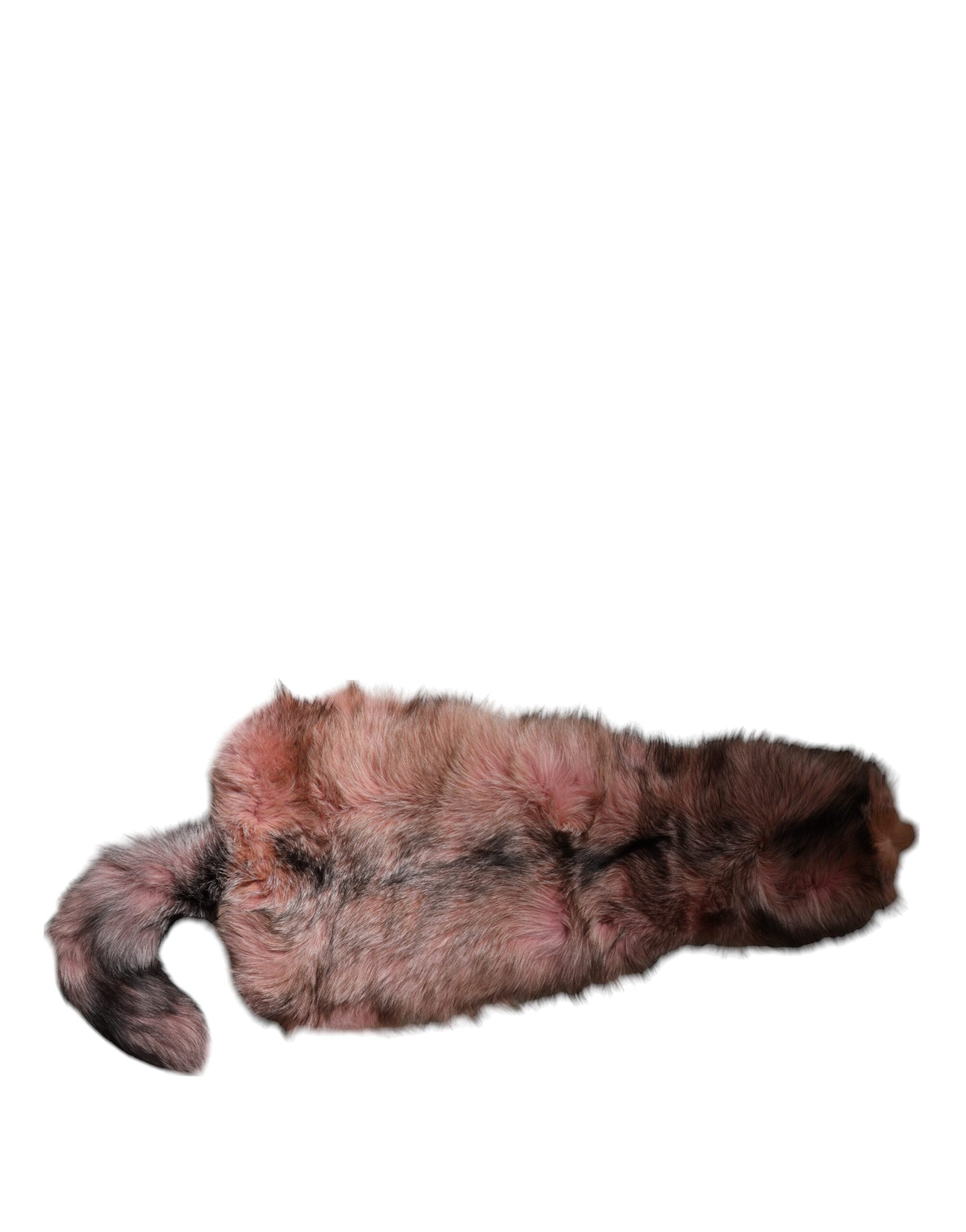 Dolce & Gabbana Pink Frost Fox Fur Neck Warmer Winter Scarf - Luxe Marca