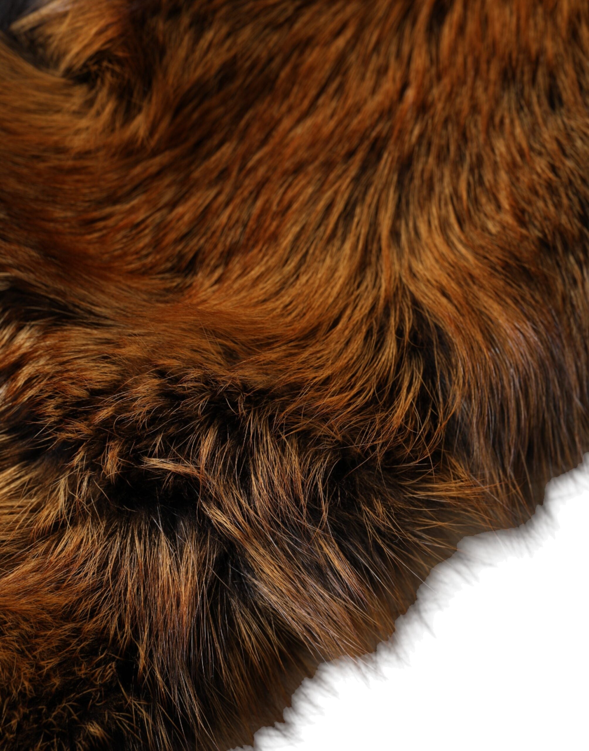 Dolce & Gabbana Brown Red Fox Fur Neck Warmer Winter Scarf - Luxe Marca