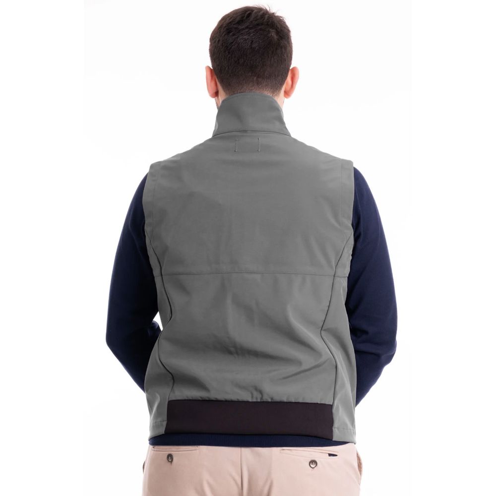 Gray Polyester Vest