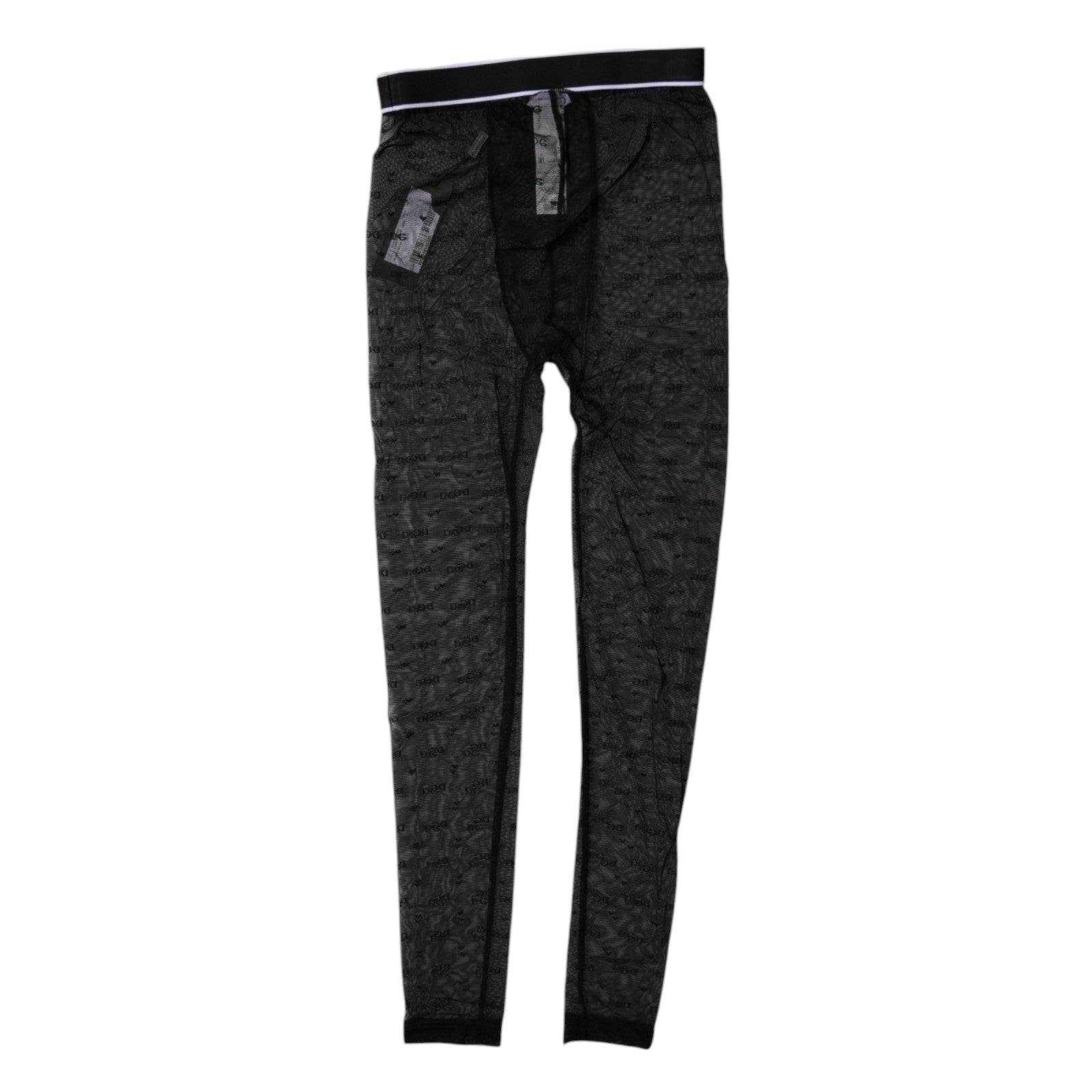 Black Logo Lace Lingerie Tight Pants Underwear