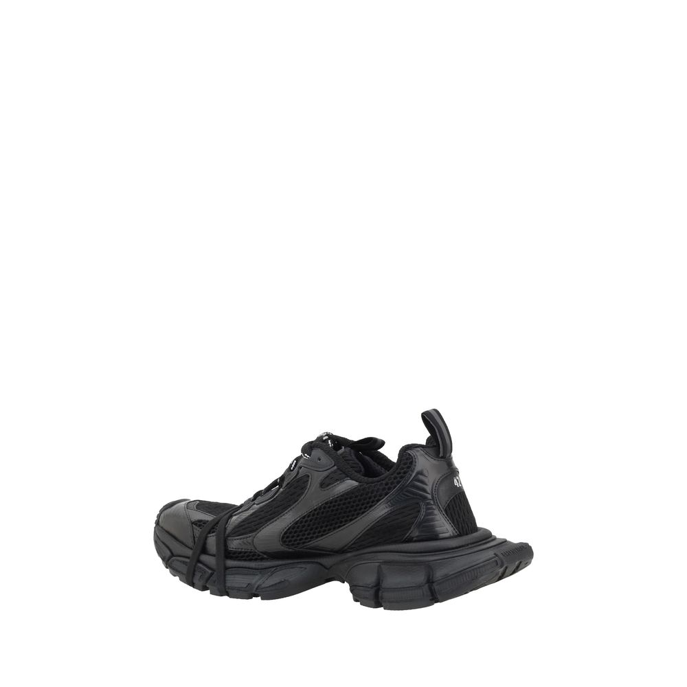 Balenciaga Black Rubber Athletic Sneakers