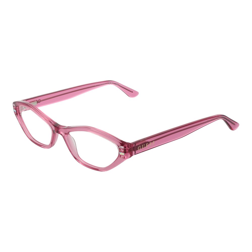 إطار نظارات نسائية باللون الوردي من Guess
