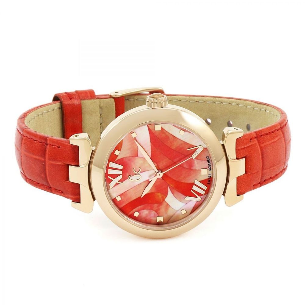 GC Orange Leather Dress Watch - Luxe Marca