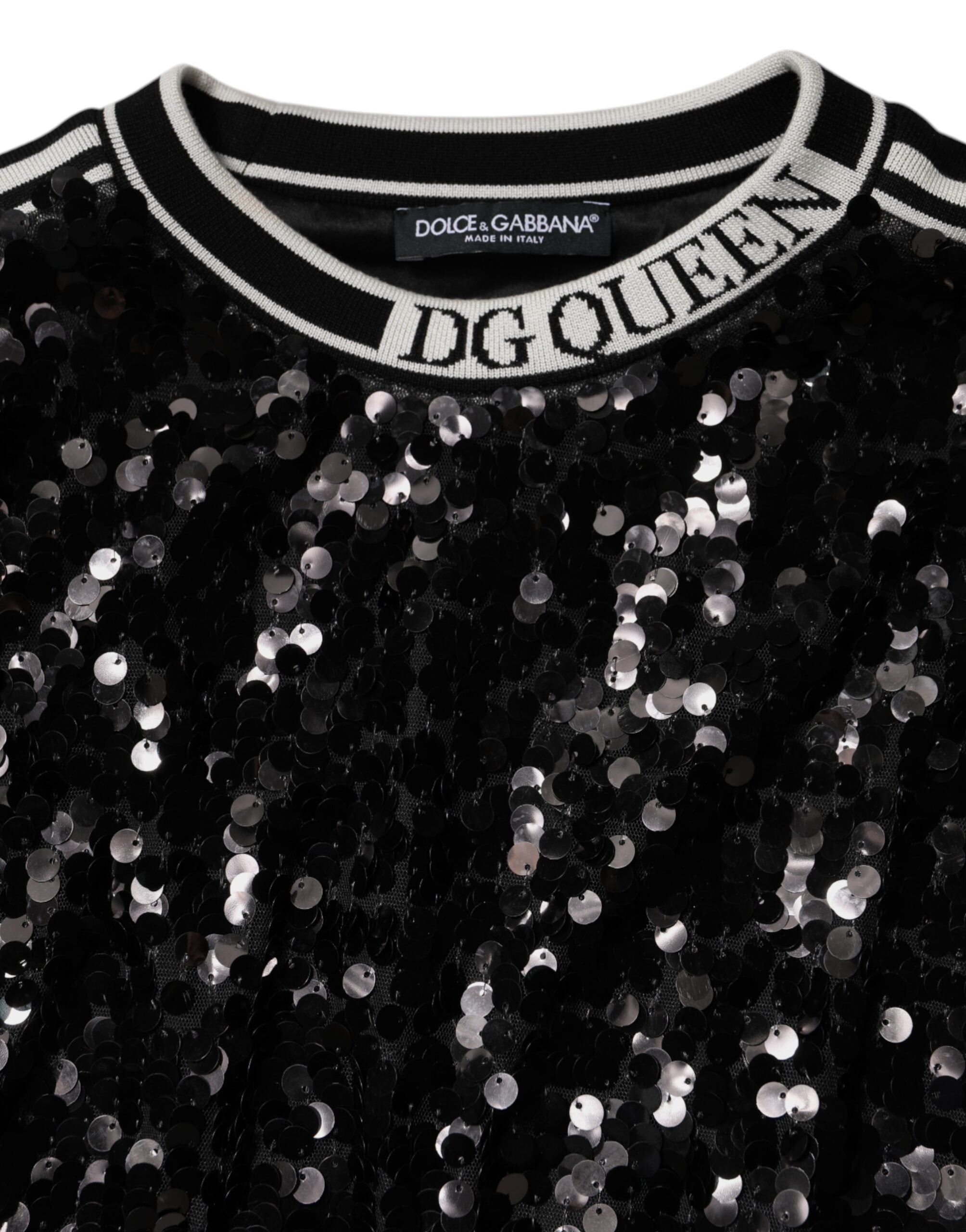 سترة دولتشي آند غابانا السوداء من الترتر DG Queen