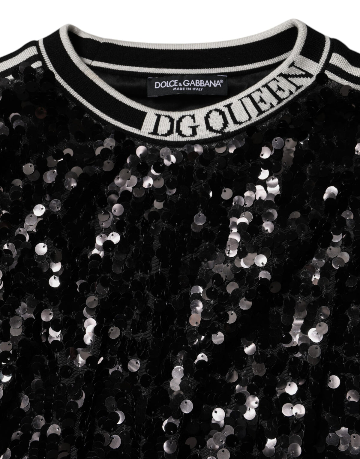 سترة دولتشي آند غابانا السوداء من الترتر DG Queen