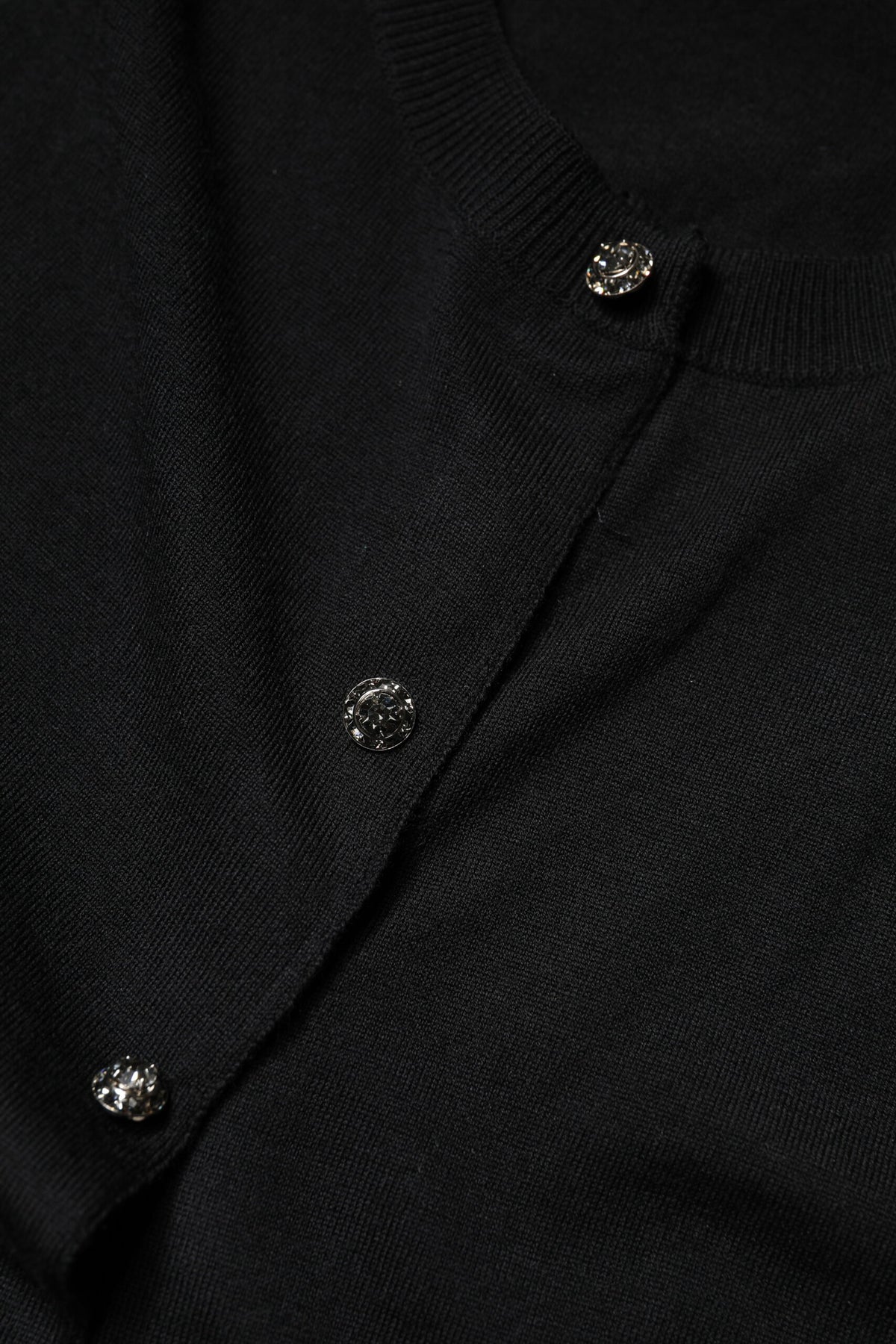 Dolce & Gabbana Black Button Down Short Sleeve Blouse Top