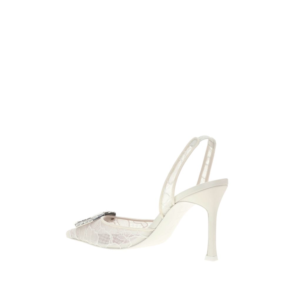 Camelia slingback lace Pumps