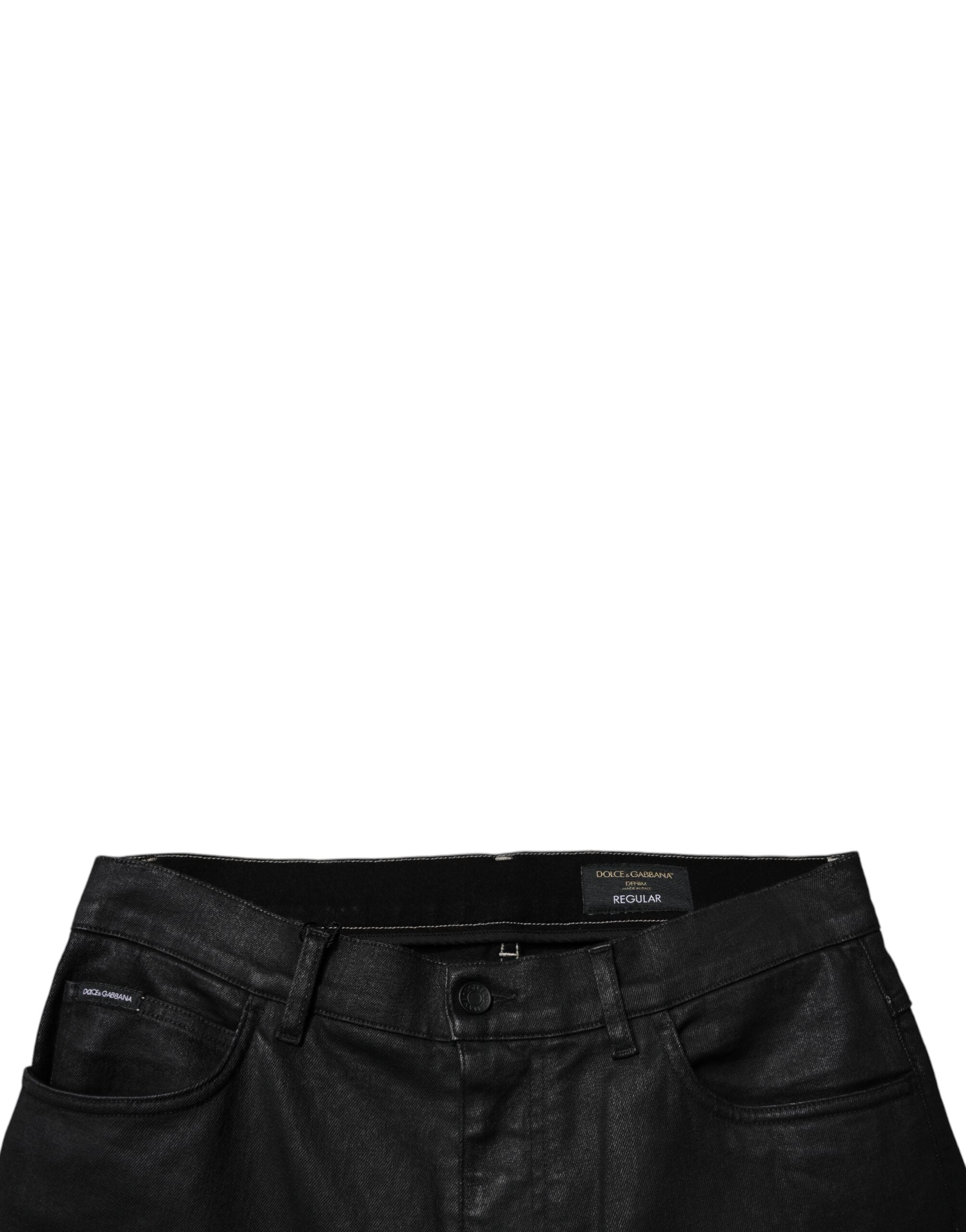Black Cotton Stretch Skinny Men Denim Jeans