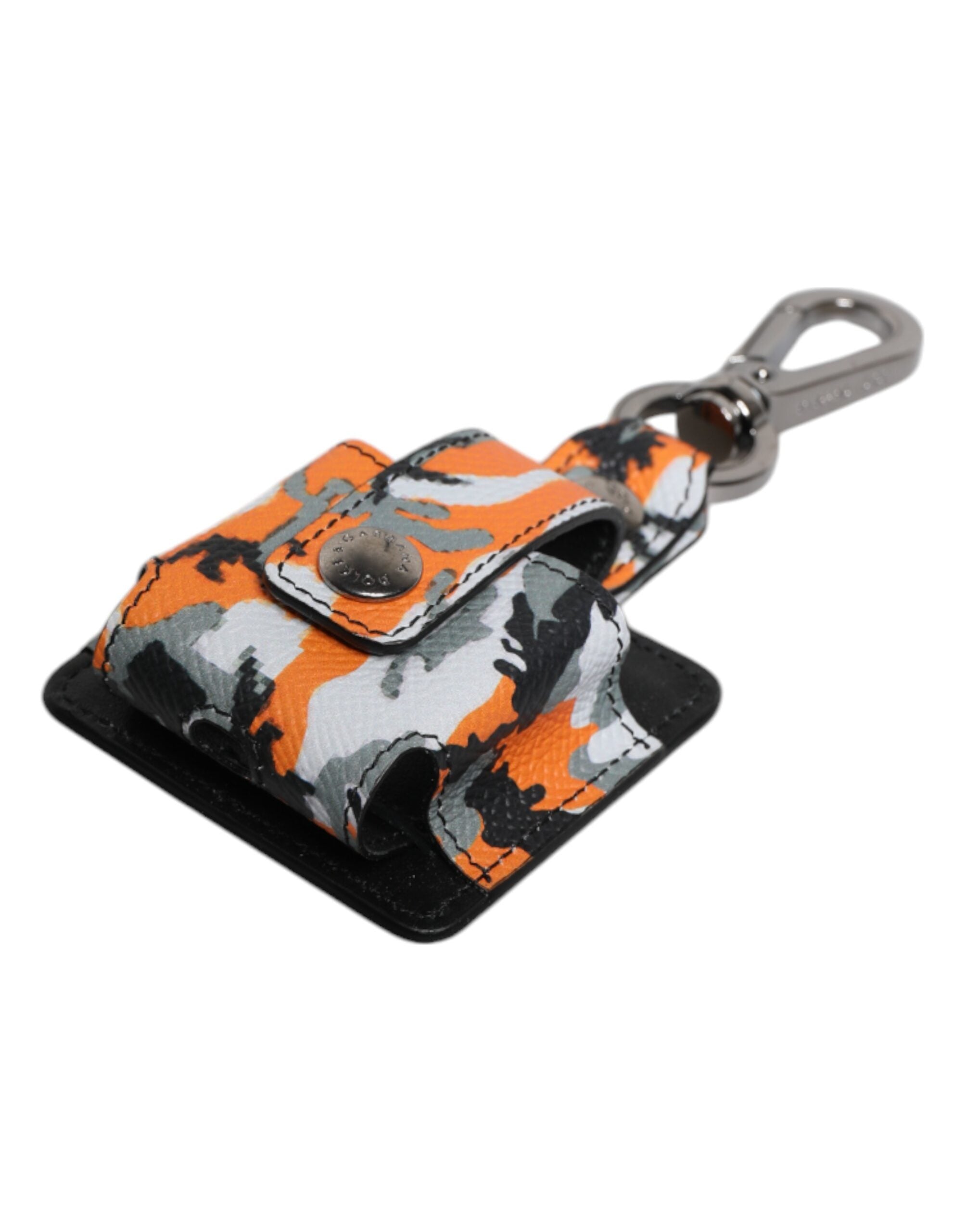 حافظة سماعات Airpods من الجلد متعدد الألوان بتصميم مموه من دولتشي آند غابانا