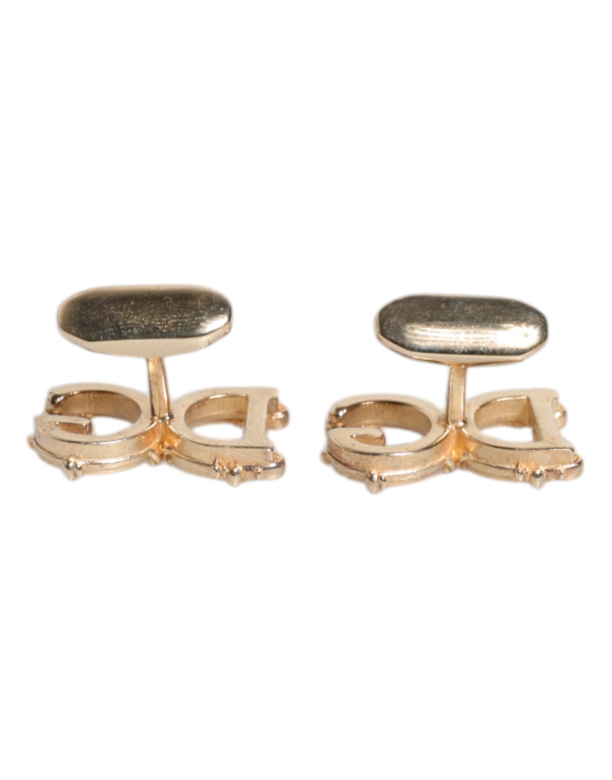 Gold Tone 925 Sterling Silver DG Logo Cufflink