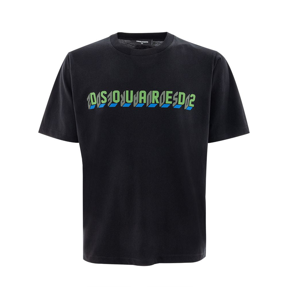 تي شيرت قطني أسود من Dsquared²