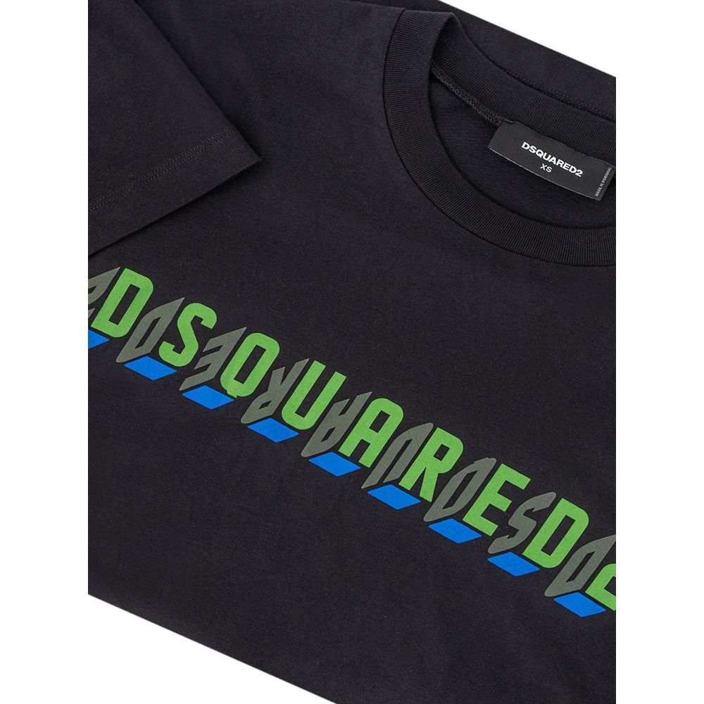 تي شيرت قطني أسود من Dsquared²