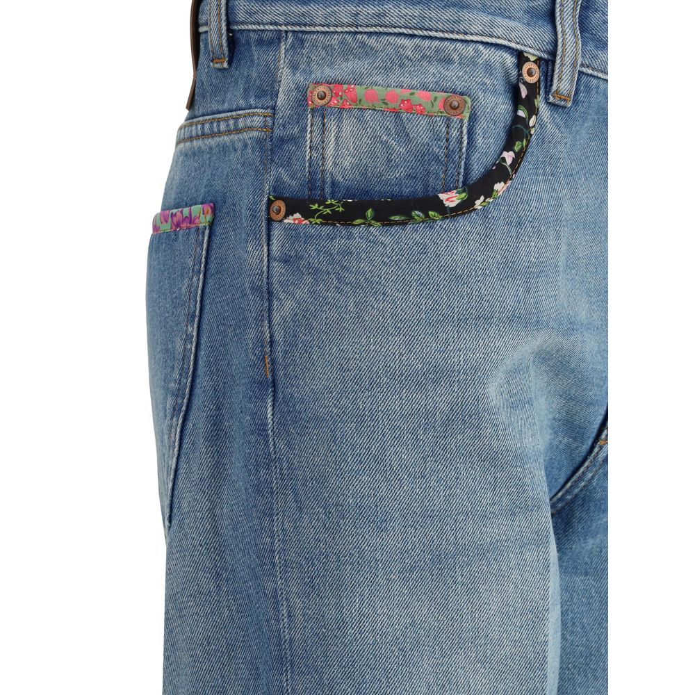 Jeans with floral details